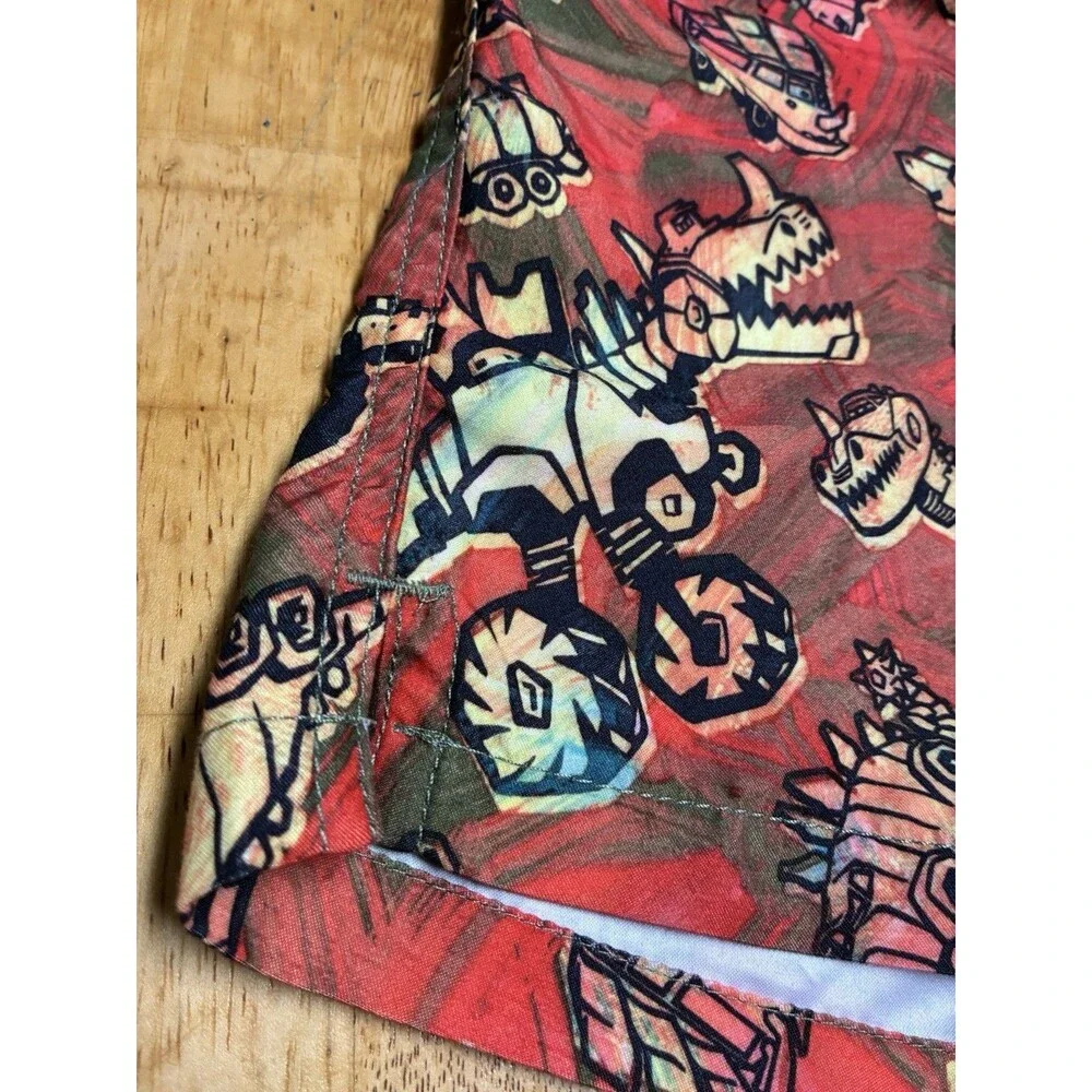 Disney Cars on the Road Boys 7/8 Lined UPF 50+ Swim Swimming Trunks EUC